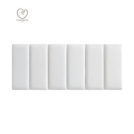 แผ่นกันกระแทกผนัง MAMAMO เซต 6 แผ่น สี SNOW WALL CUSHION เกรดพรีเมี่ยม หนา 3 CM. รองรับแรงกระแทก ปลอดภัยต่อลูกน้อย พร้อมส่ง
