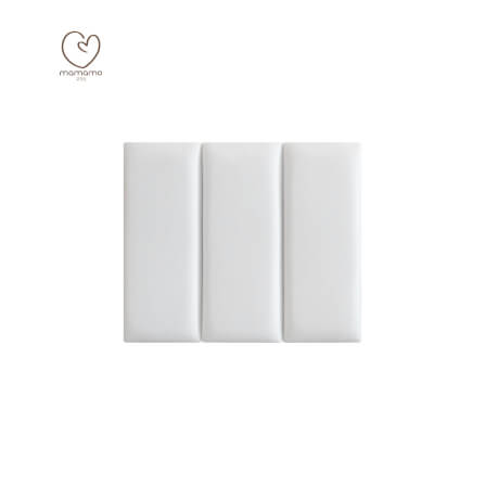 แผ่นกันกระแทกผนัง MAMAMO เซต 3 แผ่น สี SNOW WALL CUSHION เกรดพรีเมี่ยม หนา 3 CM. รองรับแรงกระแทก ปลอดภัยต่อลูกน้อย พร้อมส่ง