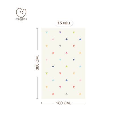 แผ่นรองคลาน จิ๊กซอว์ MAMAMO ชุด CHRISTMAS COLLECTION ลาย CONFETTI เซต 15 แผ่น เกรดพรีเมี่ยม หนา 1.4 CM. พร้อมขอบปิด พร้อมส่ง_0