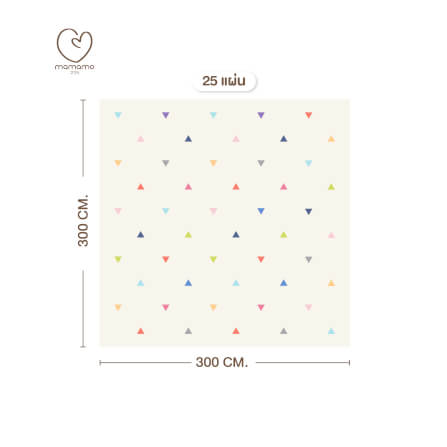 แผ่นรองคลาน จิ๊กซอว์ MAMAMO ชุด CHRISTMAS COLLECTION ลาย CONFETTI เซต 25 แผ่น เกรดพรีเมี่ยม หนา 1.4 CM. พร้อมขอบปิด พร้อมส่ง_0