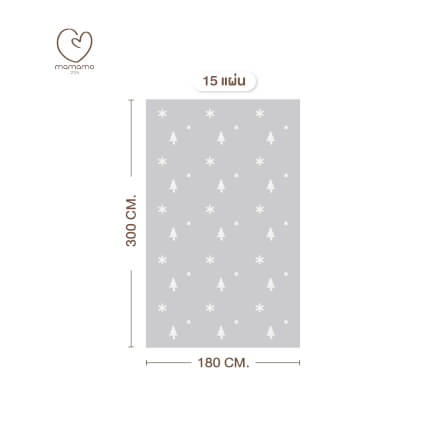 แผ่นรองคลาน จิ๊กซอว์ MAMAMO ชุด CHRISTMAS COLLECTION ลาย SNOW CHRISTMAS เซต 15 แผ่น เกรดพรีเมี่ยม หนา 1.4 CM. พร้อมขอบปิด พร้อมส่ง_0