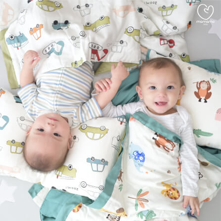ปลอกหมอน MAMAMO ลาย HAPPY ANIMALS ผ้า TENCEL ขนาด 30X50 CM. พร้อมส่ง_2