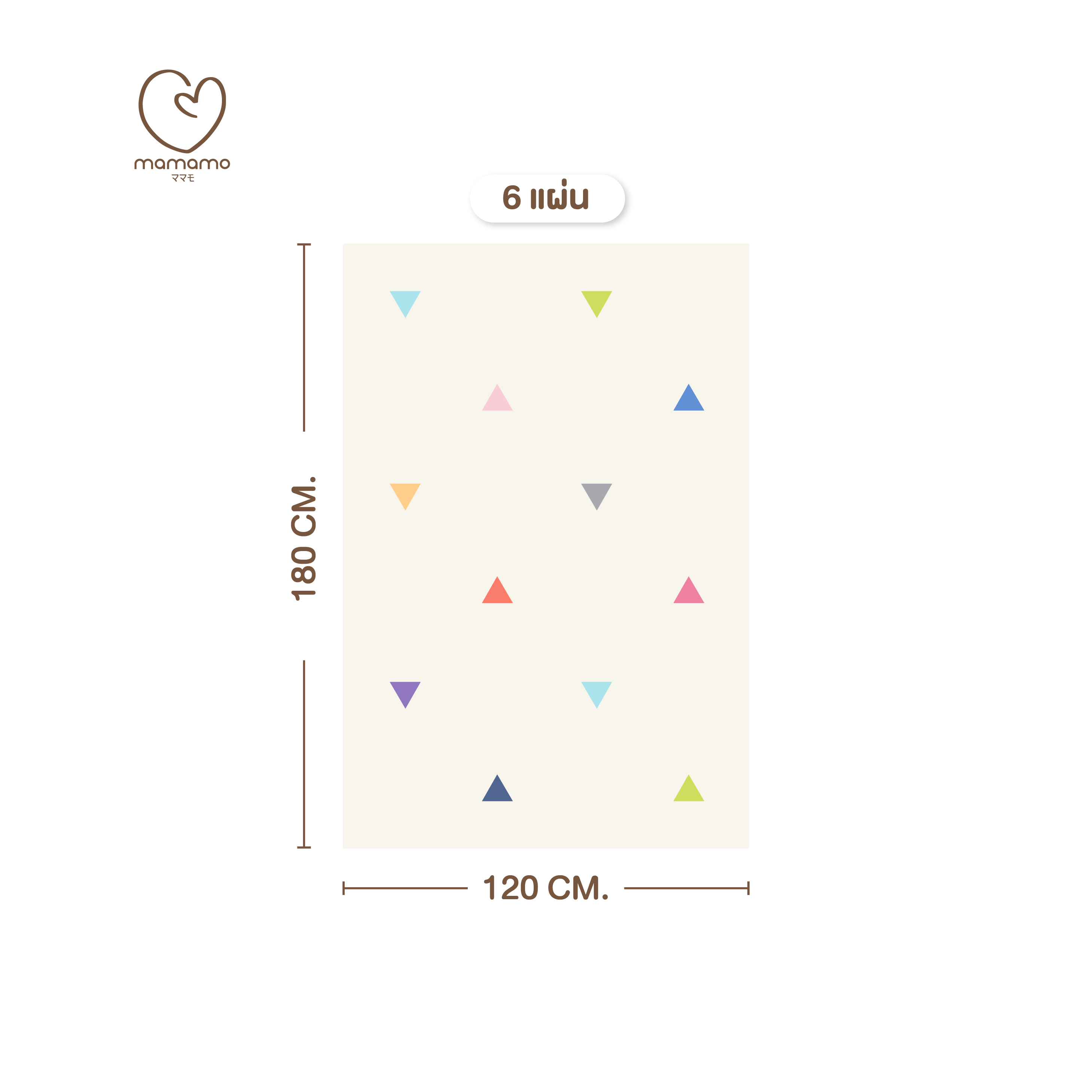 แผ่นรองคลาน จิ๊กซอว์ MAMAMO ชุด CHRISTMAS COLLECTION ลาย CONFETTI เซต 6 แผ่น เกรดพรีเมี่ยม หนา 1.4 CM. พร้อมขอบปิด แถมฟรี ถุงซิปพกพา พร้อมส่ง_0