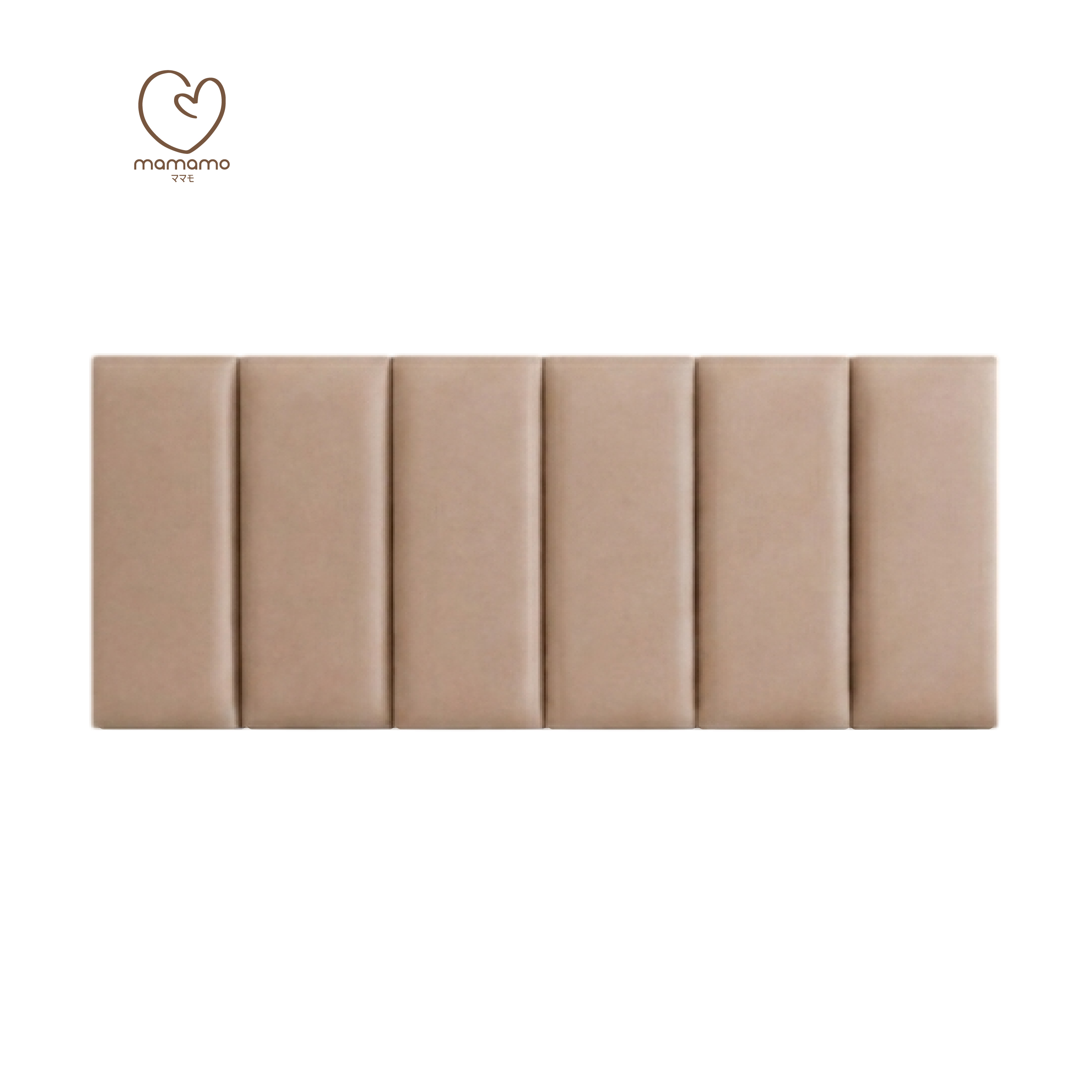 แผ่นกันกระแทกผนัง MAMAMO เซต 6 แผ่น สี ALMOND WALL CUSHION เกรดพรีเมี่ยม หนา 3 CM. รองรับแรงกระแทก ปลอดภัยต่อลูกน้อย พร้อมส่ง
