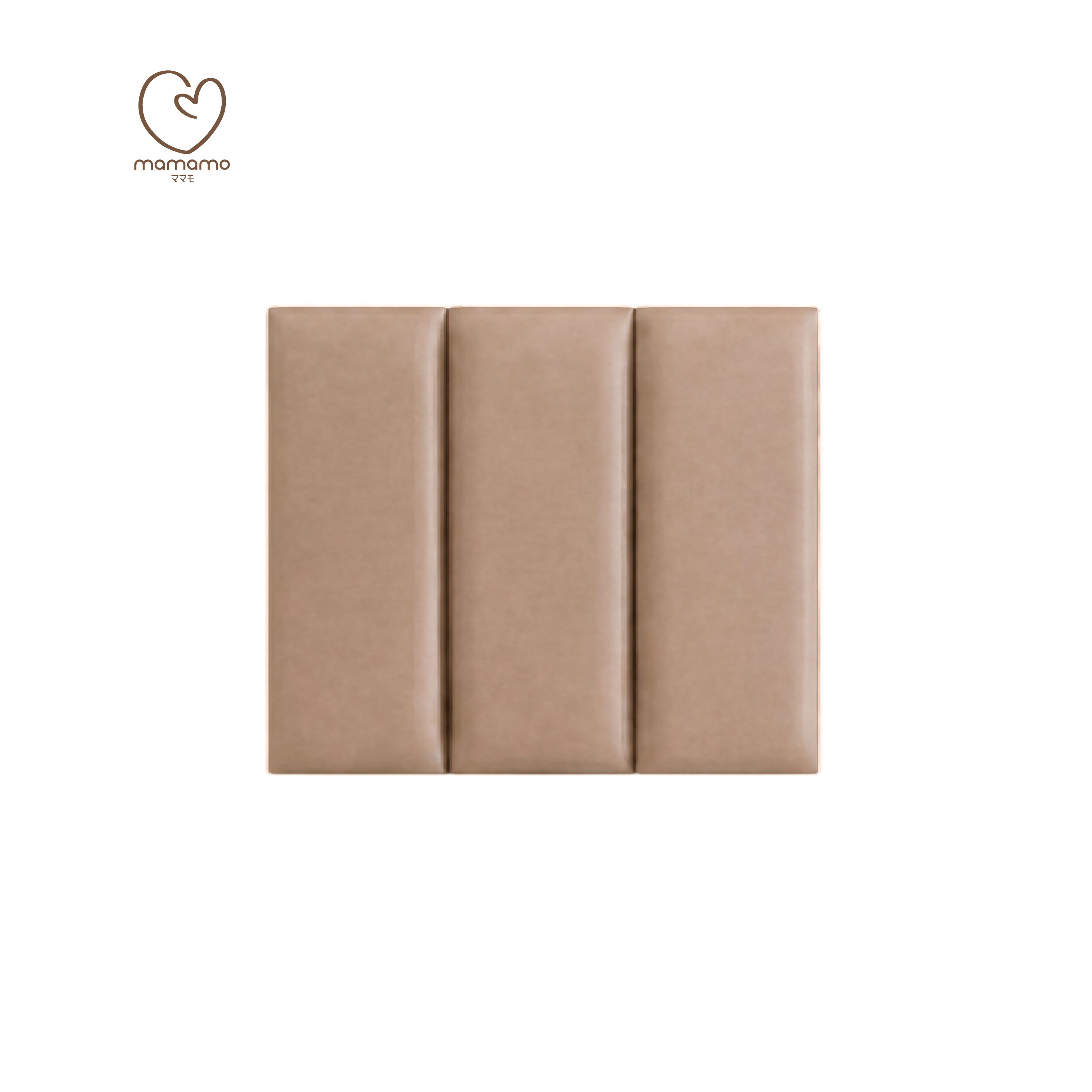 แผ่นกันกระแทกผนัง MAMAMO เซต 3 แผ่น สี ALMOND WALL CUSHION เกรดพรีเมี่ยม หนา 3 CM. รองรับแรงกระแทก ปลอดภัยต่อลูกน้อย พร้อมส่ง