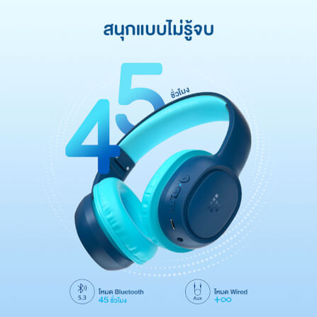หูฟังไร้สายสำหรับเด็ก TRONSMART KH02 - สีกรมท่า_8