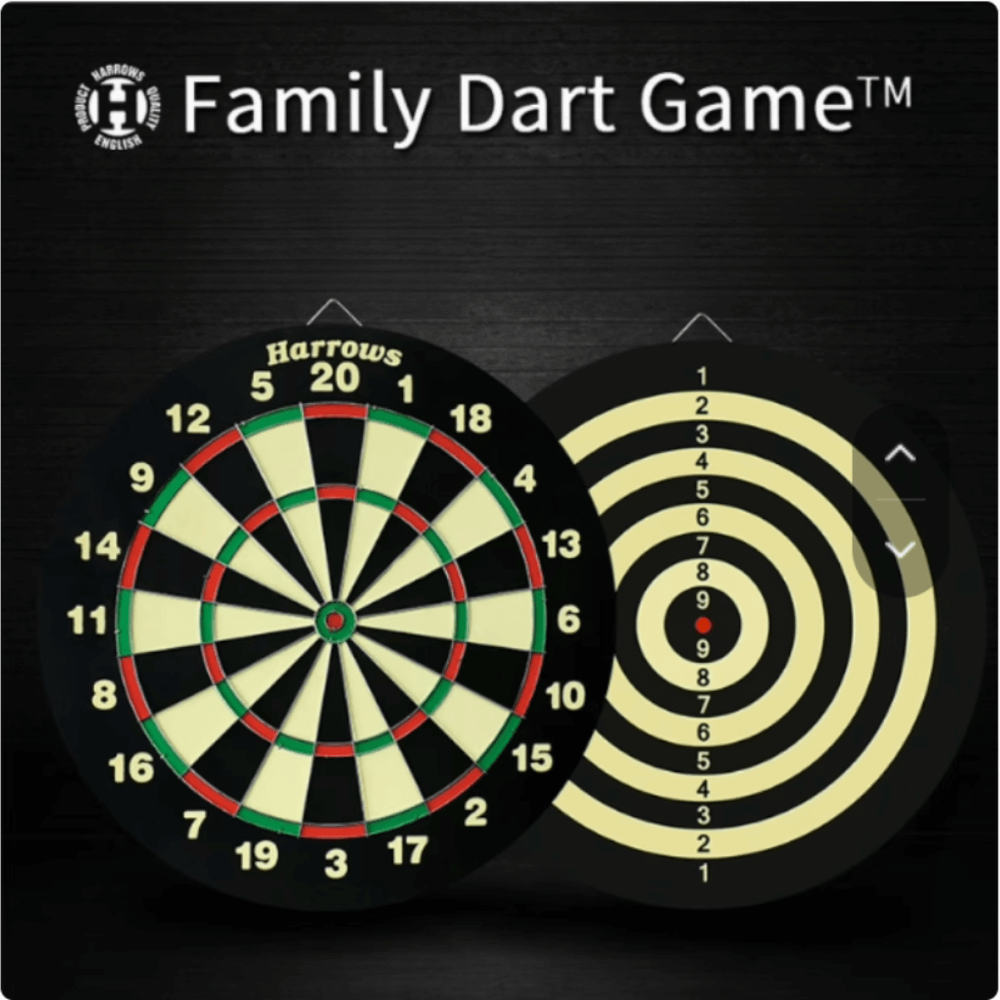 กระดานปาเป้า HARROWS FAMILY DART GAME - DARTBOARD & 6 DARTSN 18
