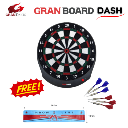 กระดานปาเป้า GRANBOARD DASH DART BOARD กระดานปาเป้าออนไลน์ แดง/เขียว_1