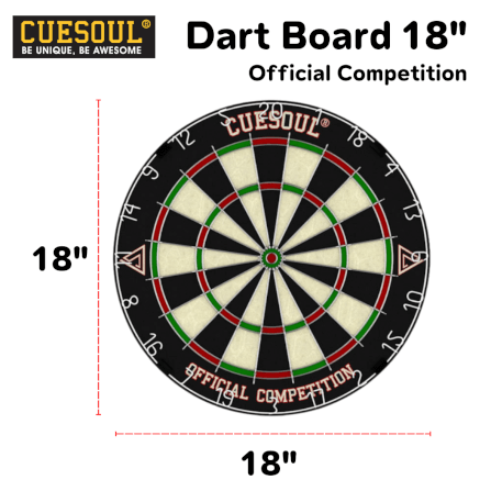 กระดานปาเป้า CUESOUL DARTBOARD รุ่น OFFICIAL COMPETITION 18