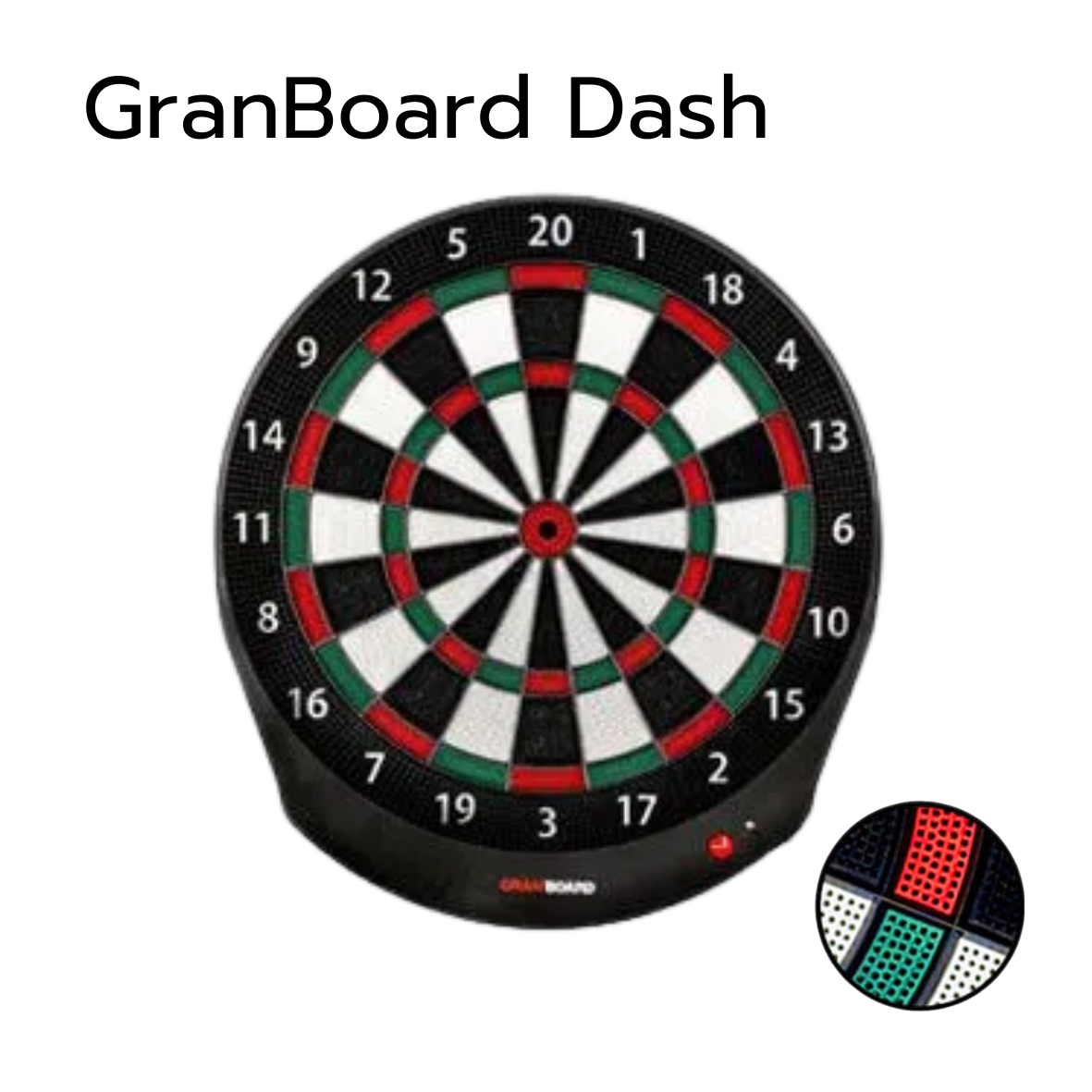 กระดานปาเป้าออนไลน์ GRANBOARD DASH DART BOARD แดง/เขียว_2