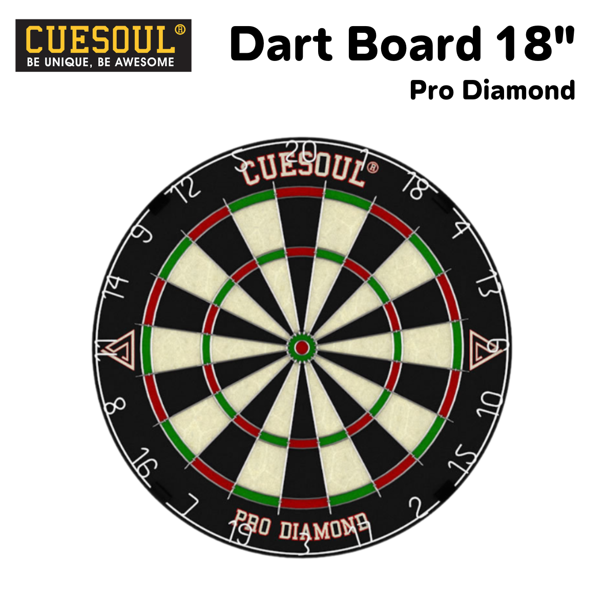 กระดานปาเป้า CUESOUL DARTBOARD รุ่น PRO DIAMOND 18
