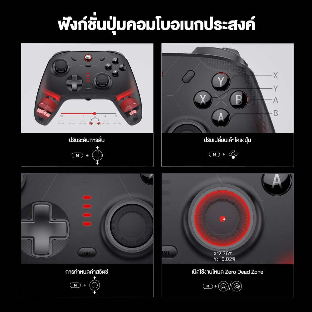 จอยเกมไร้สาย GAMESIR CYCLONE 2 - SHADOW BLACK