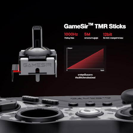 จอยเกมไร้สาย GAMESIR TARANTULA PRO - สีดำ_3