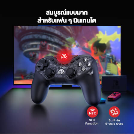 จอยเกมไร้สาย GAMESIR TARANTULA PRO - สีดำ_8