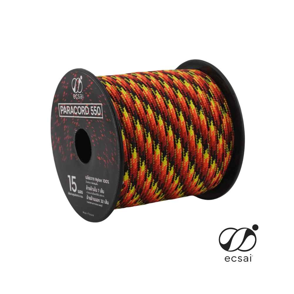 เชือกพาราคอด 550 ECSAI ขนาด 4 มม. ยาว 15 ม. สี FLAME