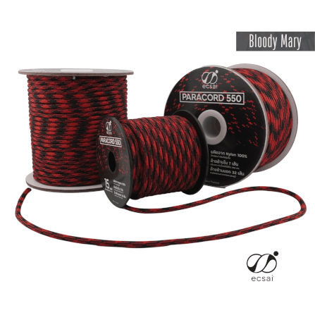 เชือกพาราคอด 550 ECSAI ขนาด 4 มม. ยาว 15 ม. สี BLOODY MARY_1