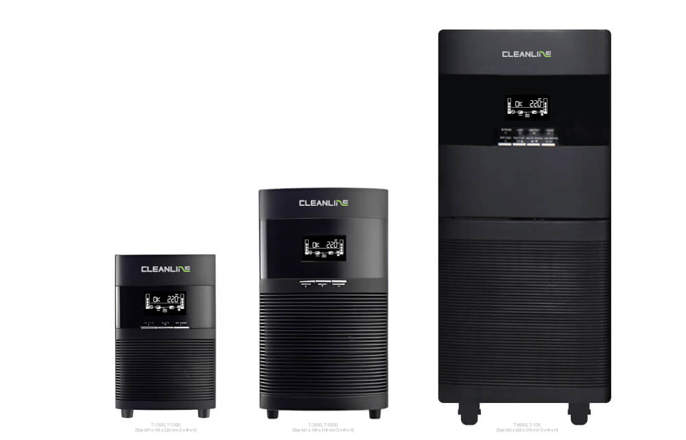 เครื่องสำรองไฟฟ้า CLEANLINE UPS รุ่น T-1500 1500VA/1500W TOWER TYPE_3