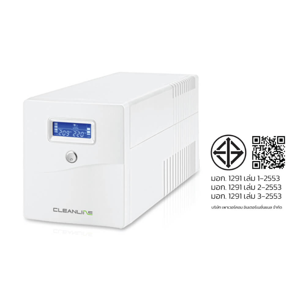 เครื่องสำรองไฟฟ้า CLEANLINE UPS รุ่น D-1150J 1150VA/630W