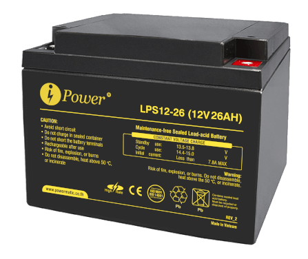 แบตเตอรี่แห้ง IPOWER LPS12-26 (12V 26AH)_0