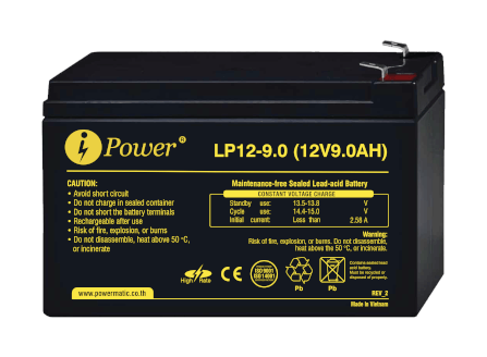 แบตเตอรี่แห้ง CLEANLINE IPOWER LP12-9 (12V 9.0AH)_1