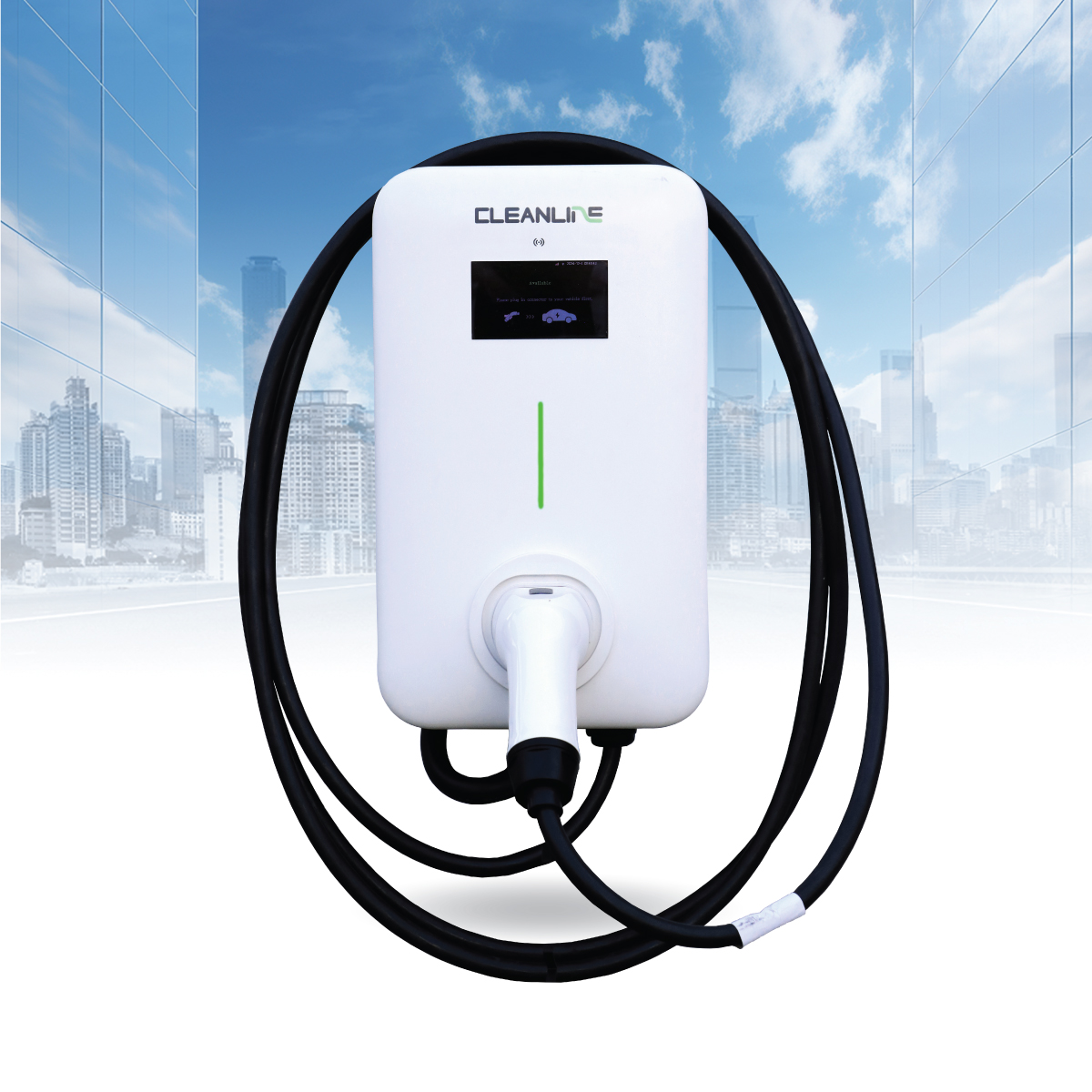 เครื่องชาร์จรถยนต์ไฟฟ้าAC CLEANLINE  CLC-22K LCD (สินค้าจัดส่งพร้อมติดตั้ง)_1