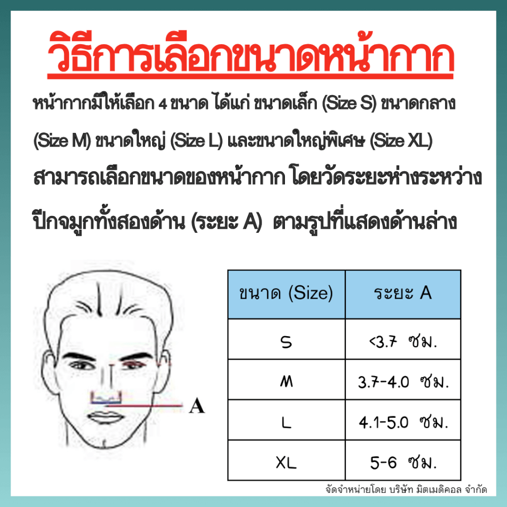 หน้ากากเครื่อง AUTO CPAP BMC ครอบจมูก NASAL MASK N5 SIZE S
