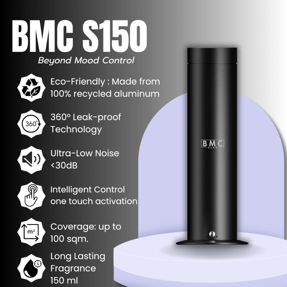 เครื่องพ่นน้ำหอม BMC SCENT รุ่น S150 สีดำ