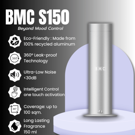 เครื่องพ่นน้ำหอม BMC SCENT รุ่น S150 สีดำ_2