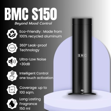 เครื่องพ่นน้ำหอม BMC SCENT รุ่น S150 สีดำ_4