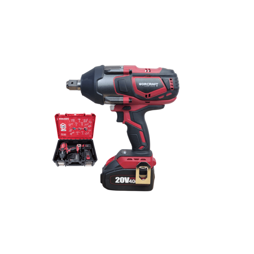 บล็อกกระแทกไร้สาย 850 นิวตัน WORCRAFT รุ่น XCUBE007 ขันคลาย 1800 (พร้อมแบตเตอรี่และแท่นชาร์จ)