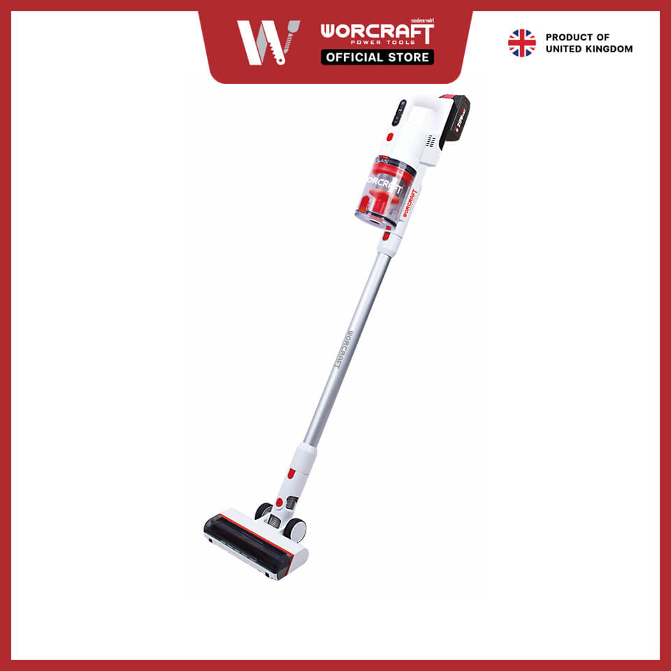เครื่องดูดฝุ่นไร้สายแบบด้าม WORCRAFT รุ่น CPVC-S20LIBM (พร้อมแบตเตอรี่และแท่นชาร์จ)
