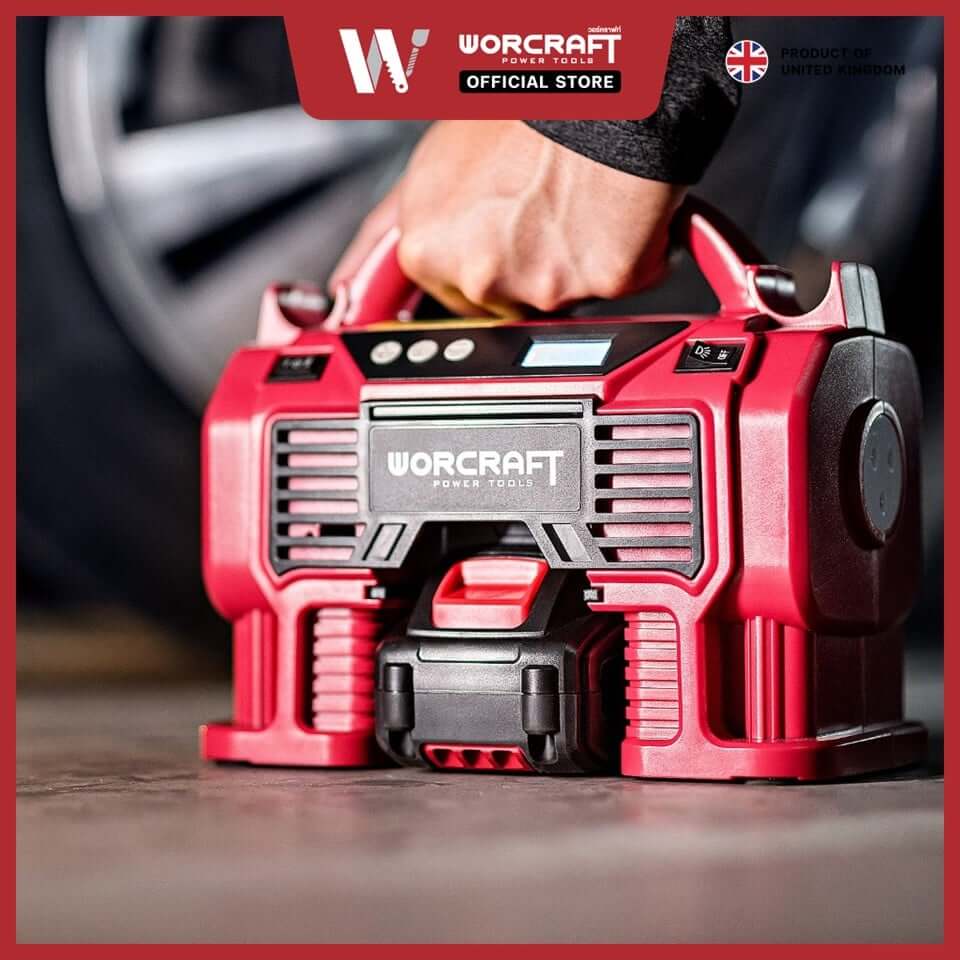 เครื่องสูบลมไร้สาย WORCRAFT รุ่น CAC-S20LIA 20 โวลต์ (เฉพาะตัวเครื่อง)