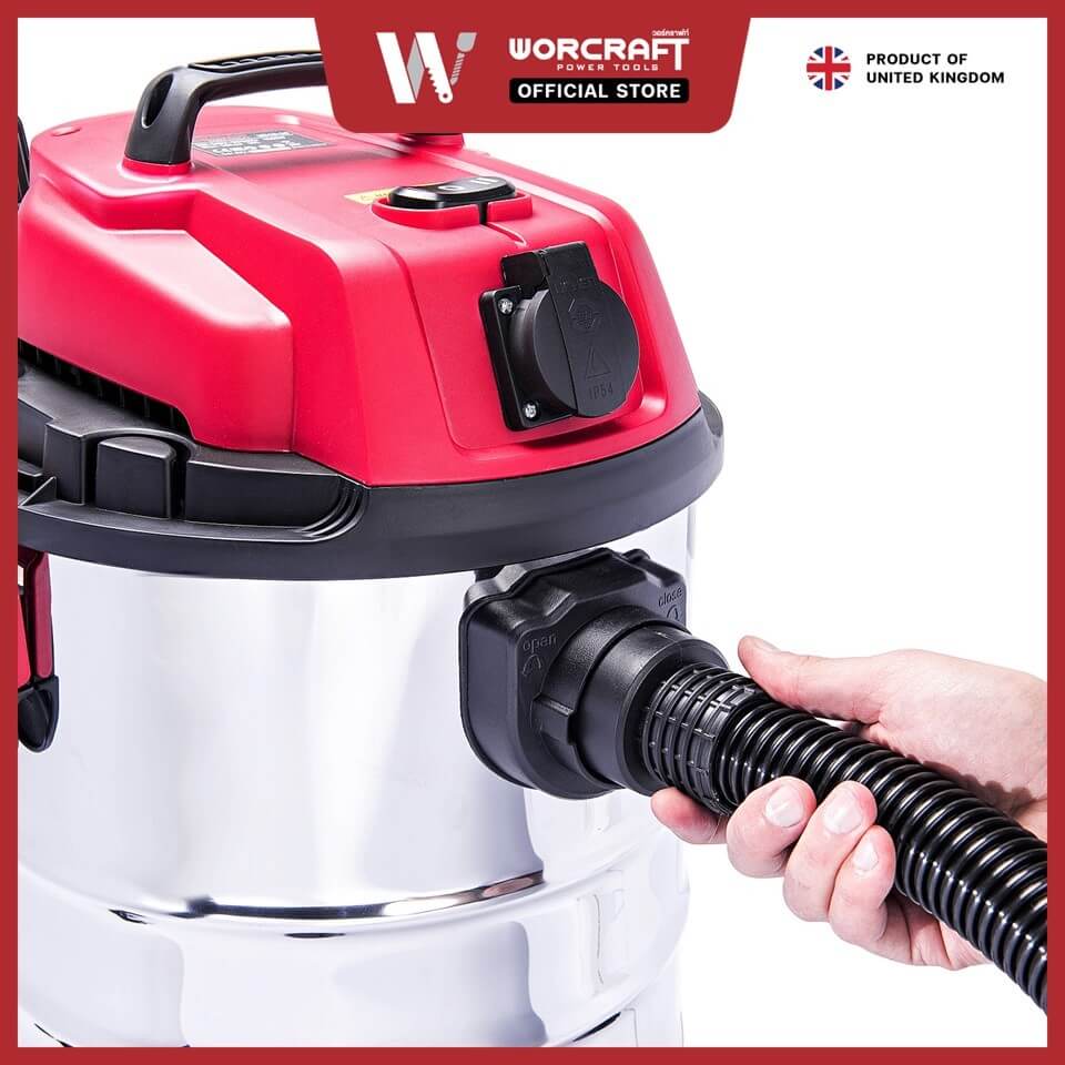 เครื่องดูดฝุ่นและดูดน้ำ WORCRAFT รุ่น VC16-30