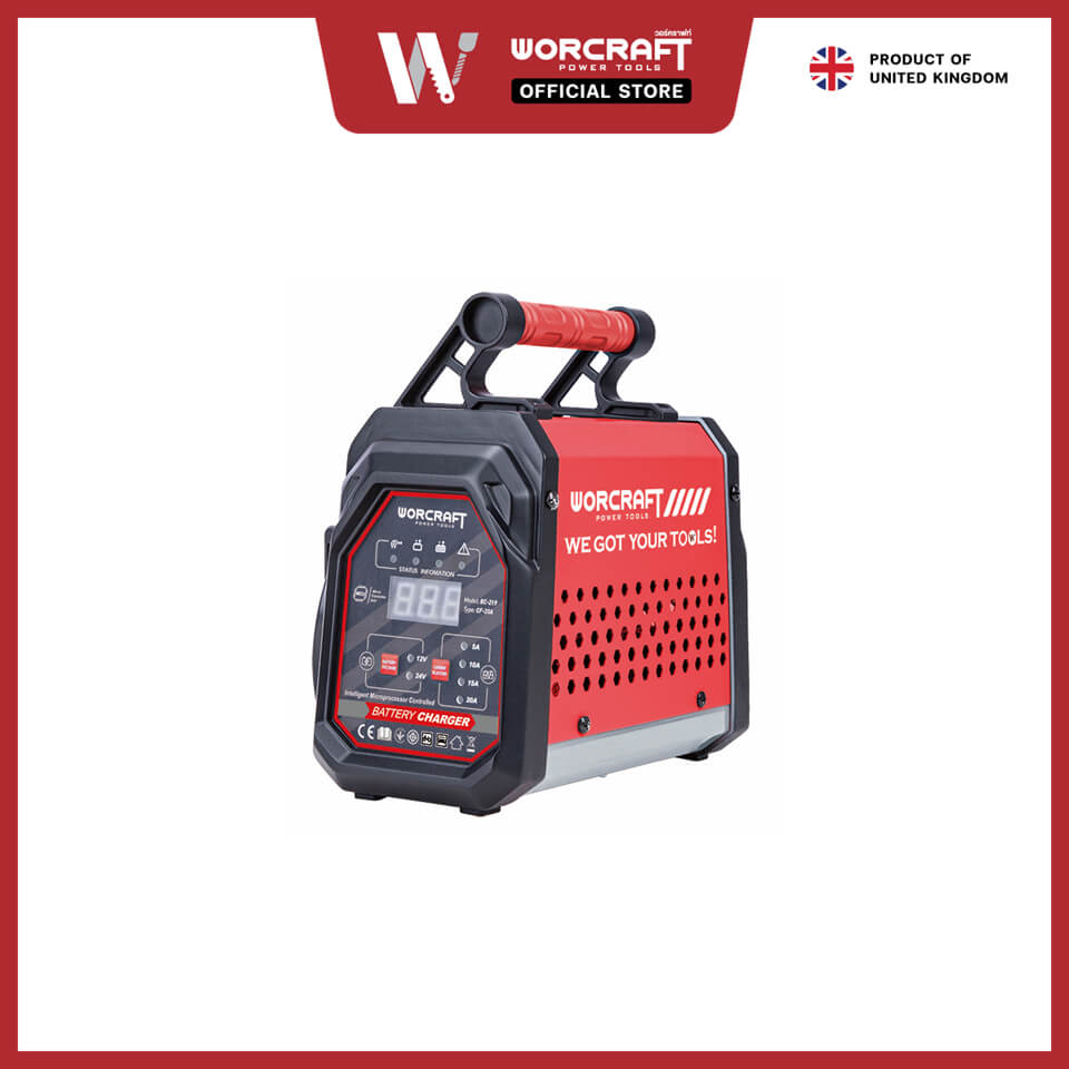 เครื่องชาร์จแบตเตอรี่ WORCRAFT รุ่น BC-219