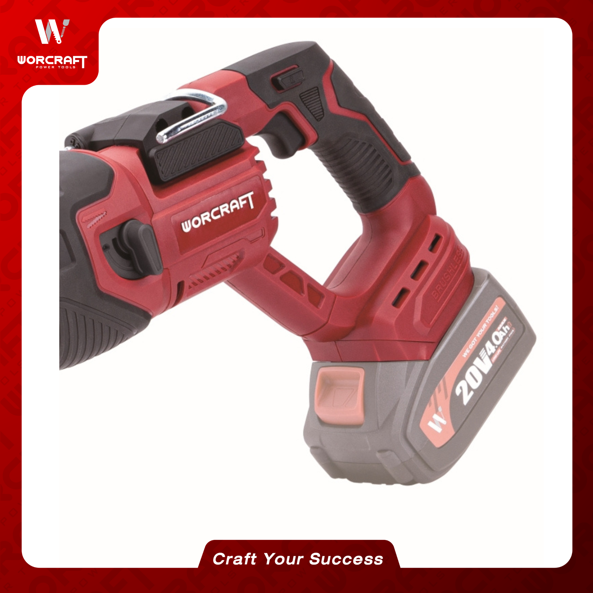 เลื่อยชักไร้สาย WORCRAFT รุ่น CSS-S20LIB (เฉพาะตัวเครื่อง)
