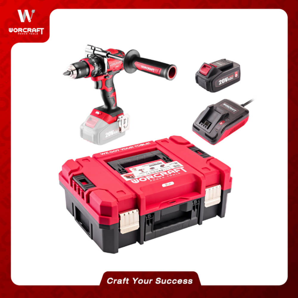สว่านไร้สาย WORCRAFT รุ่น XCUBE004