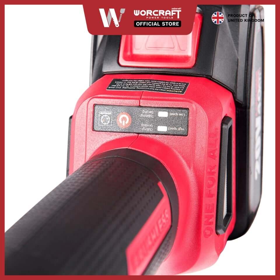 เครื่องเจียร์ไร้สาย WORCRAFT รุ่น CAG-S20LIBH-100