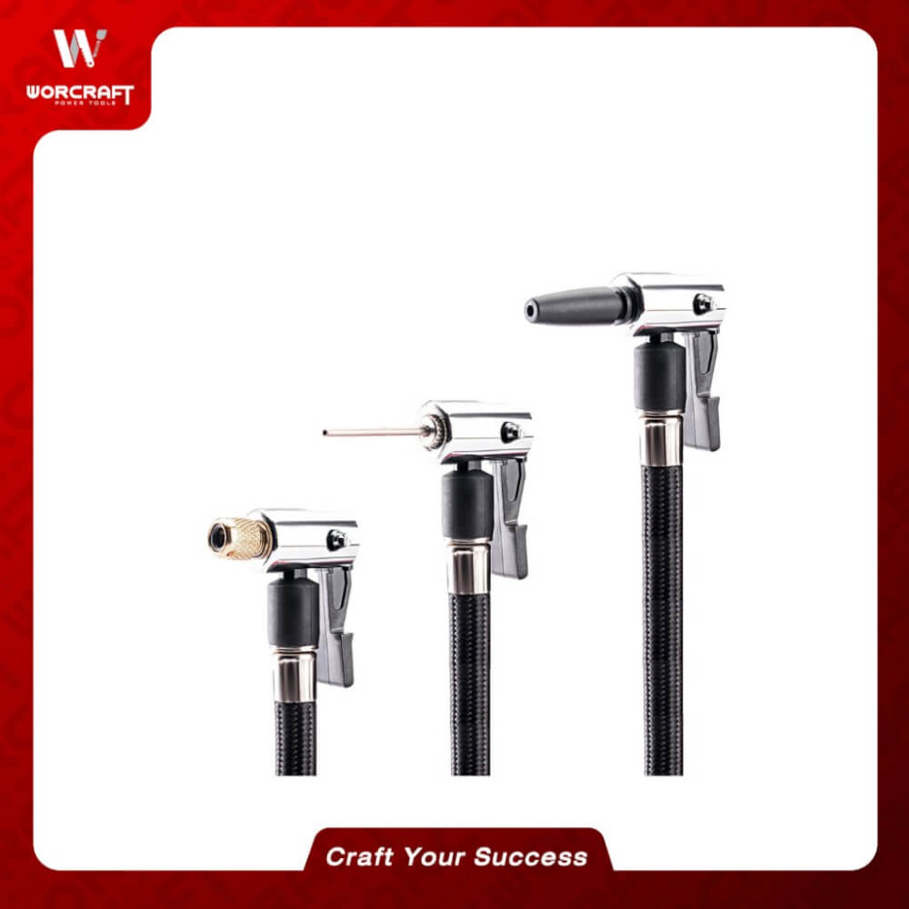 เครื่องสูบลมไร้สาย WORCRAFT รุ่น CAC-S20LIG 20 โวลต์ (พร้อมแบตเตอรี่และแท่นชาร์จ)