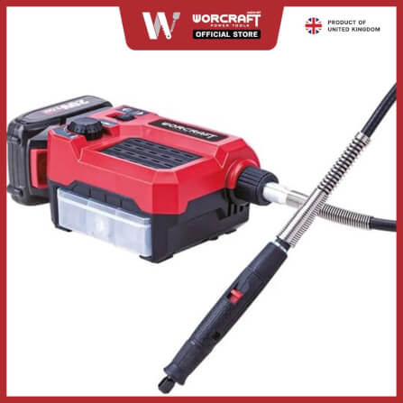 เครื่องเจียร์ไร้สาย WORCRAFT รุ่น CEMG-S20LI ขนาดเล็ก แบบสายอ่อน 20V (พร้อมแบตเตอรี่และแท่นชาร์จ)_2