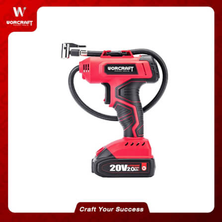 เครื่องสูบลมไร้สาย WORCRAFT รุ่น CAC-S20LIG 20 โวลต์ (พร้อมแบตเตอรี่และแท่นชาร์จ)_2