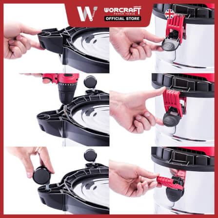 เครื่องดูดฝุ่นและดูดน้ำ WORCRAFT รุ่น VC16-30_3