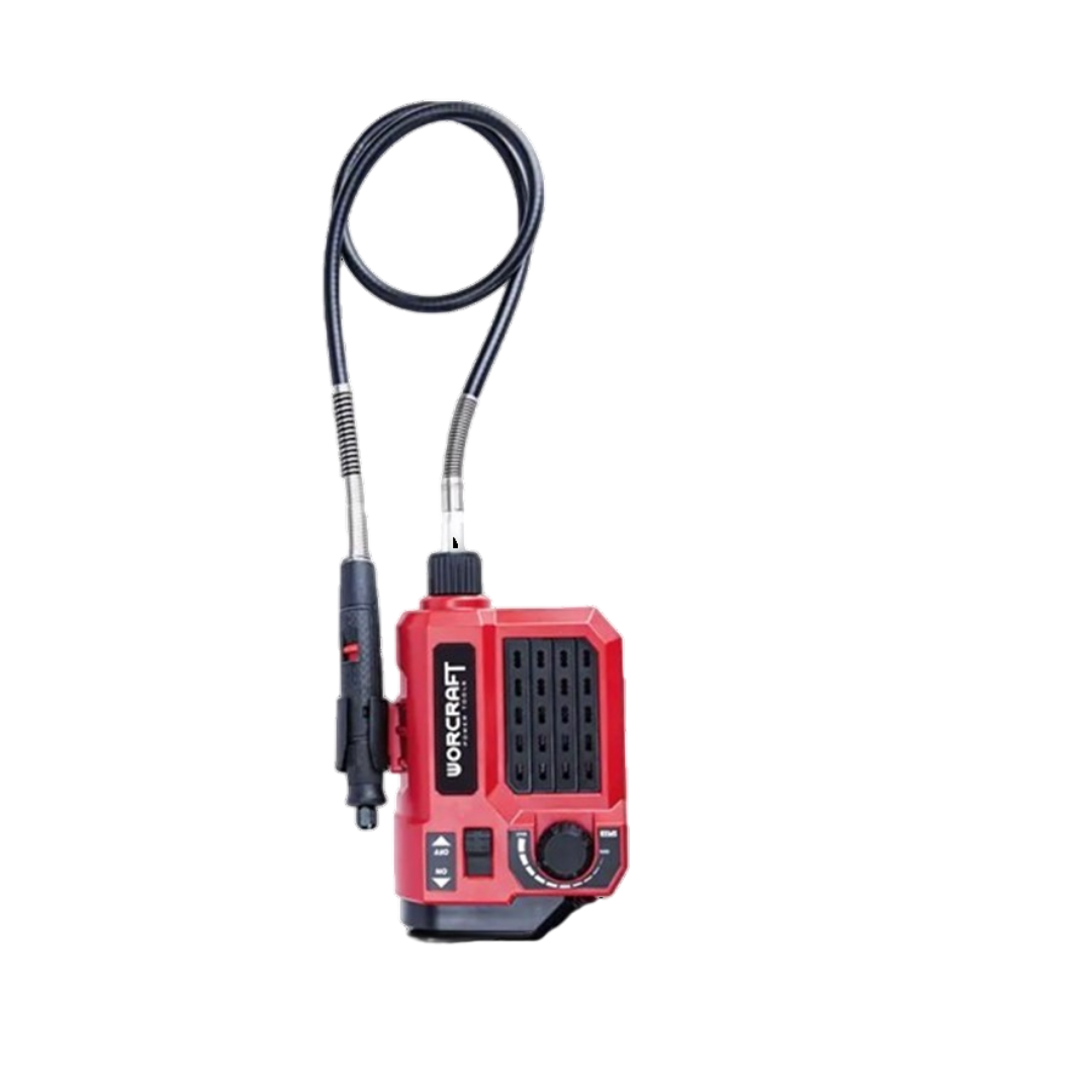 เครื่องเจียร์ไร้สาย WORCRAFT รุ่น CEMG-S20LI ขนาดเล็ก แบบสายอ่อน 20V (พร้อมแบตเตอรี่และแท่นชาร์จ)_0