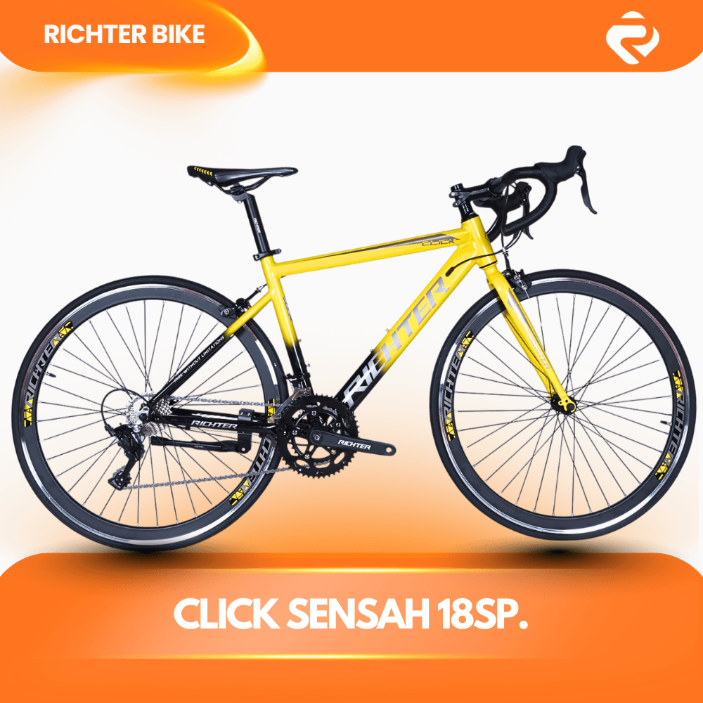 จักรยานเสือหมอบ RICHTER CLICK ขนาดวงล้อ 700C ไซส์ 46 สีเหลือง