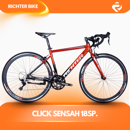 จักรยานเสือหมอบ RICHTER CLICK ขนาดวงล้อ 700C ไซส์ 46 สีส้ม_1