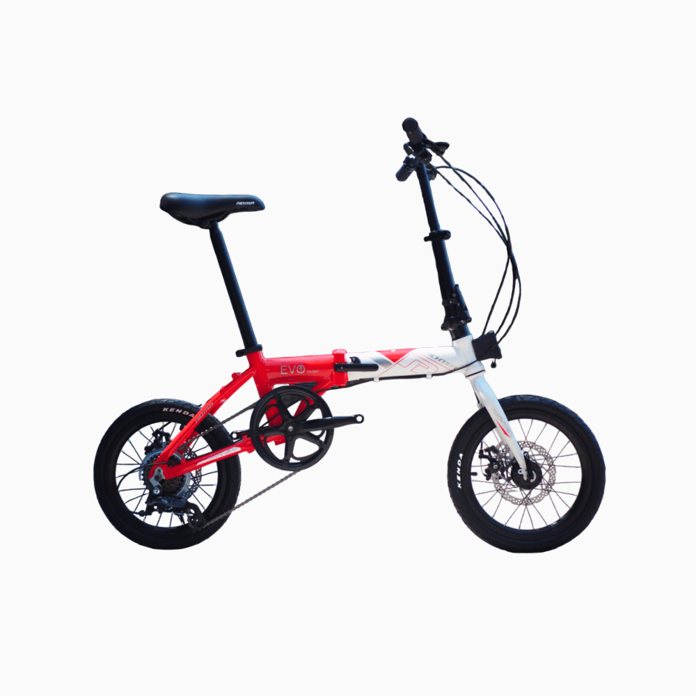 จักรยานพับได้ RICHTER EVO วงล้อ 16 นิ้ว สีขาวแดง