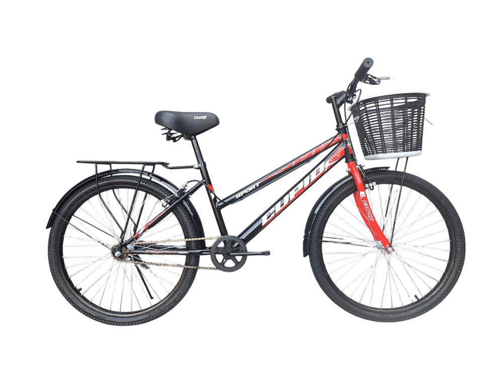 จักรยานแม่บ้าน CUPID SPORT วงล้อ 24 นิ้ว สีดำแดง