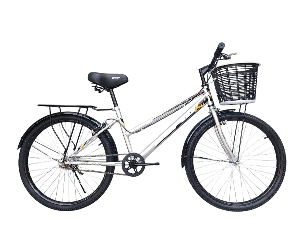 จักรยานแม่บ้าน CUPID SPORT วงล้อ 24 นิ้ว สีเงิน