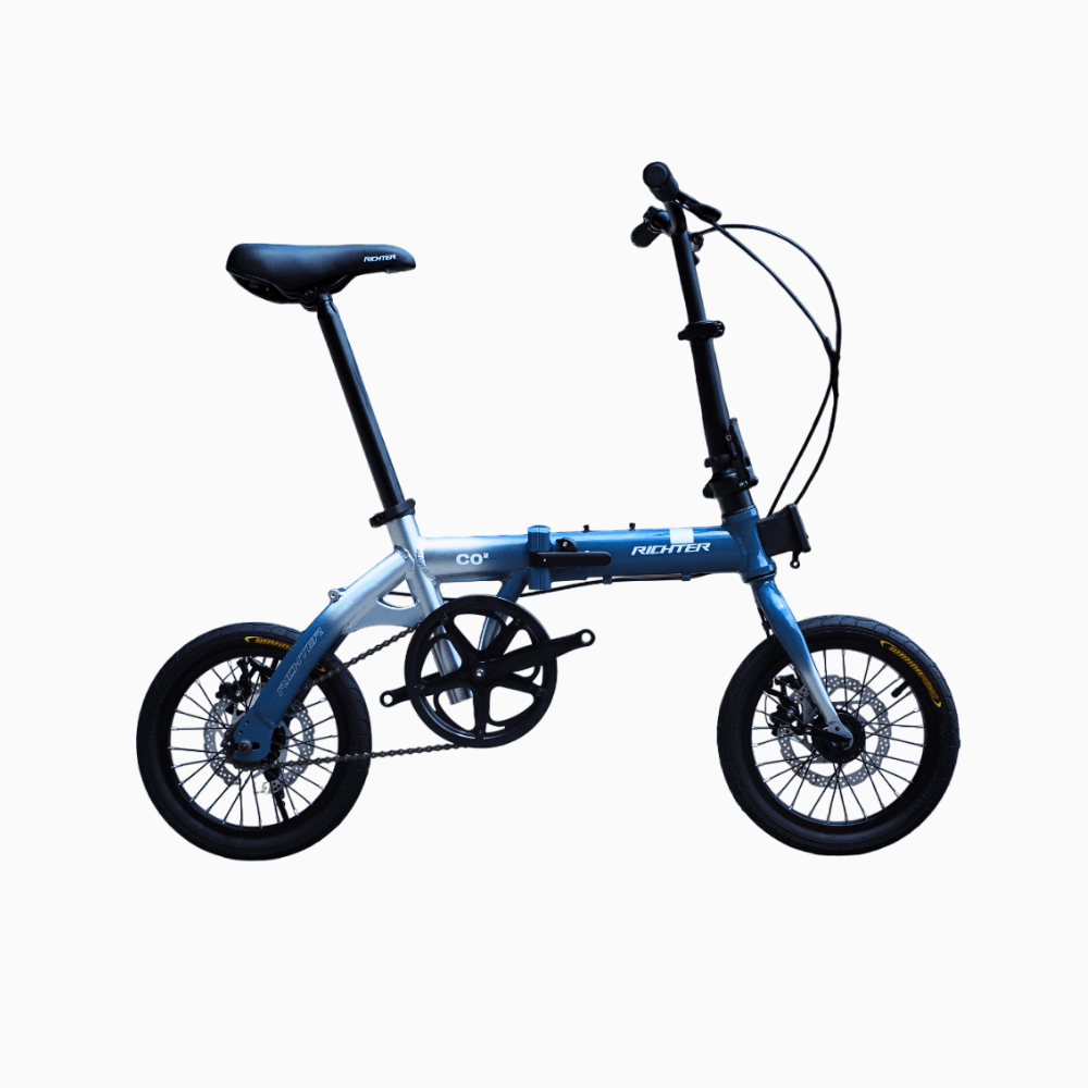 จักรยานพับได้ RICHTER CO2 14 นิ้ว สีเทาเข้มเงิน