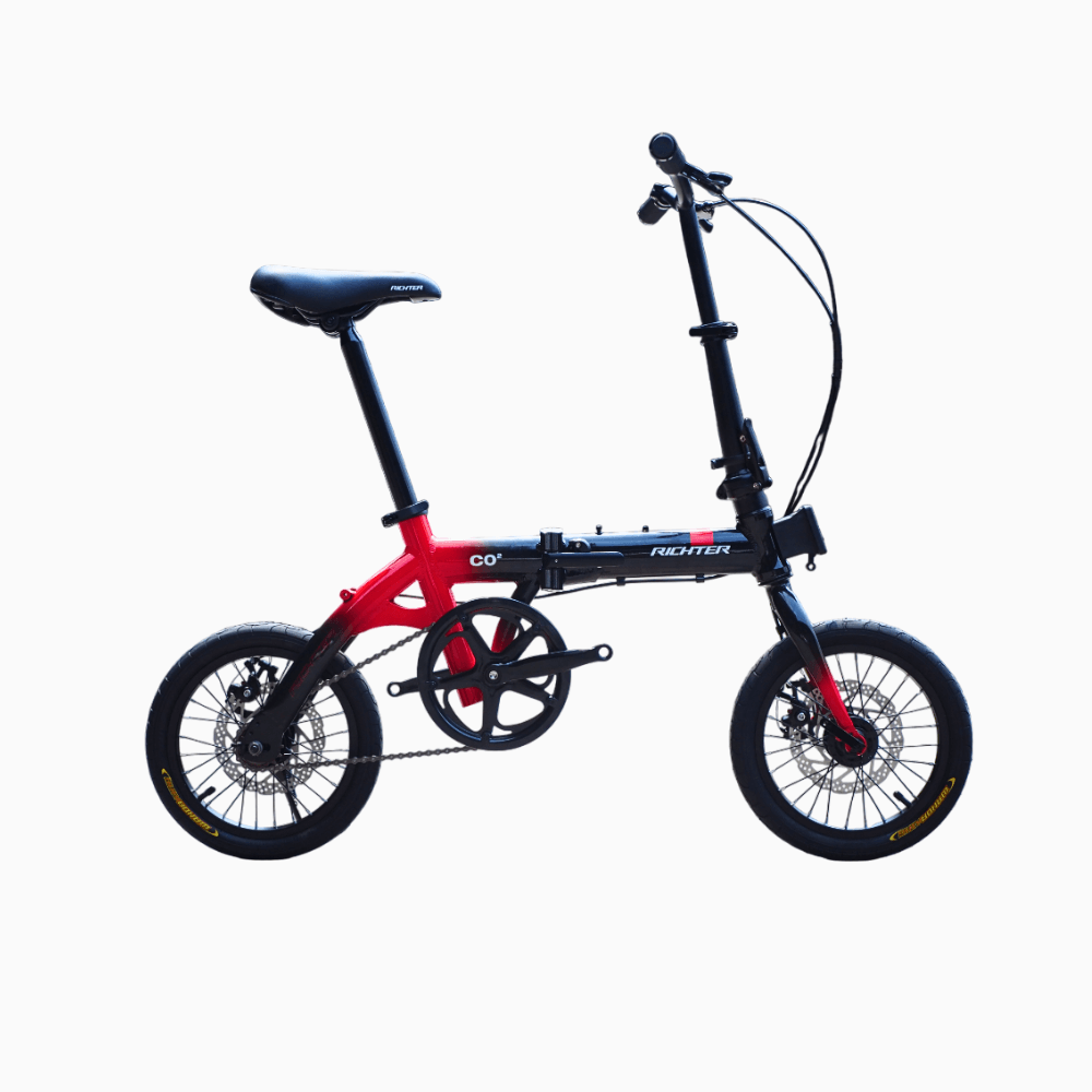 จักรยานพับได้ RICHTER CO2 14 นิ้ว สีดำแดง