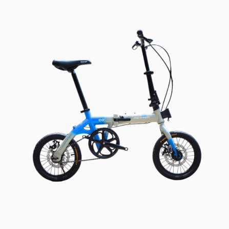 จักรยานพับได้ RICHTER CO2 14 นิ้ว สีเทาฟ้า_1